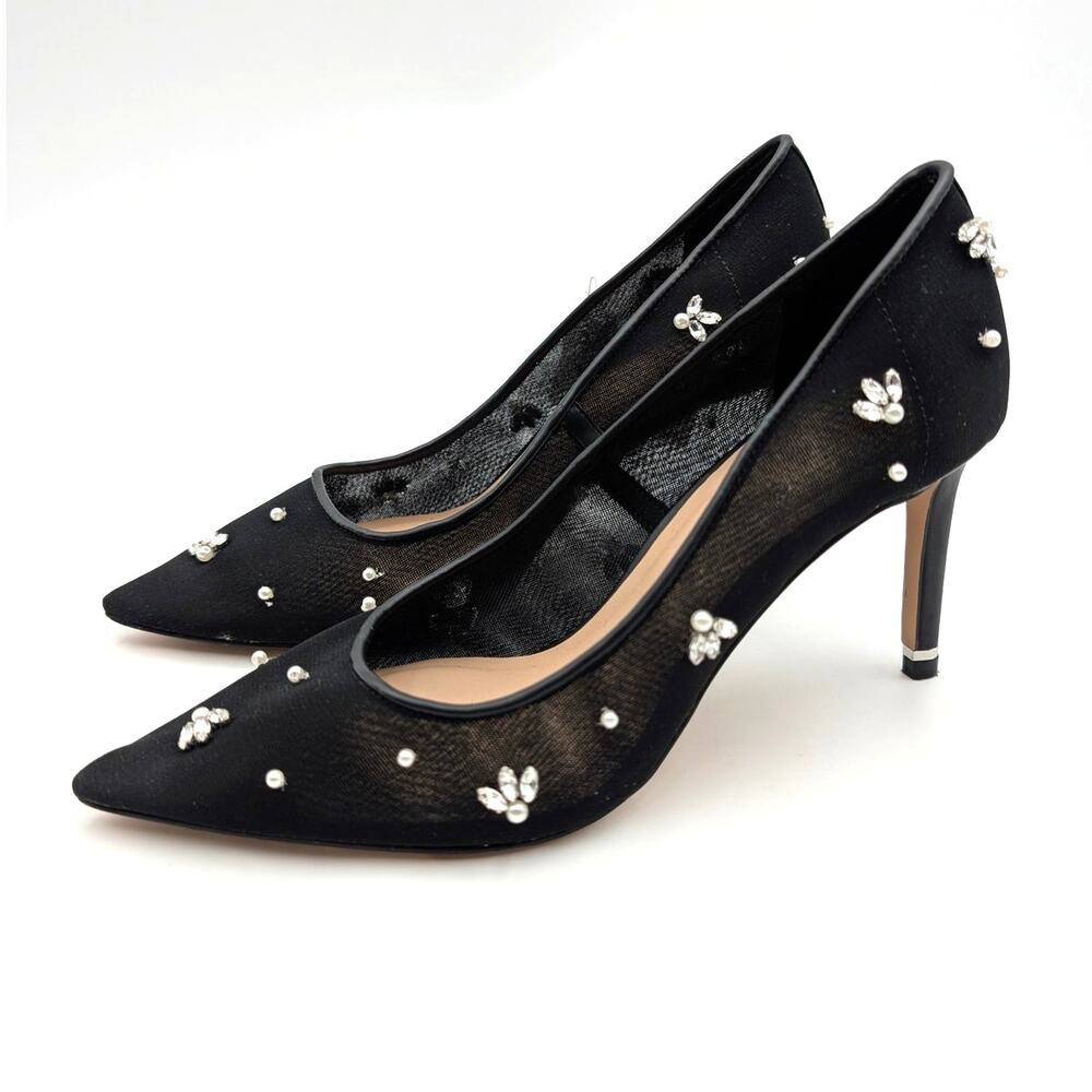 Ted Baker London Charlotte Embellished Pump Women's Black Size US8 EU38.5